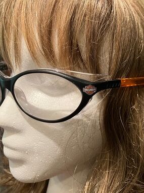 🏍️ Harley-Davidson Black Frames Unisex Clear Riding Glasses with side shields